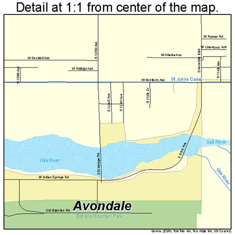 Avondale Arizona Street Map 0404720