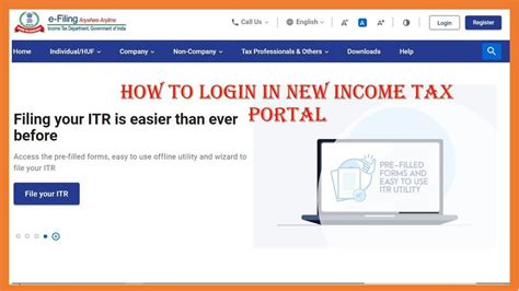 How to Login in New Income Tax Portal !! - YouTube