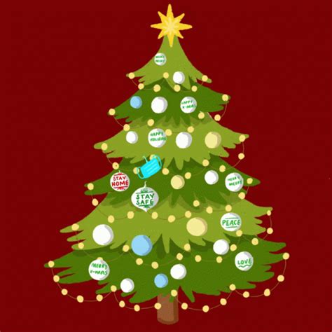 Christmas Tree Christmas Decoration Ornaments Merry Christmas Happy Holidays | GIF | PrimoGIF