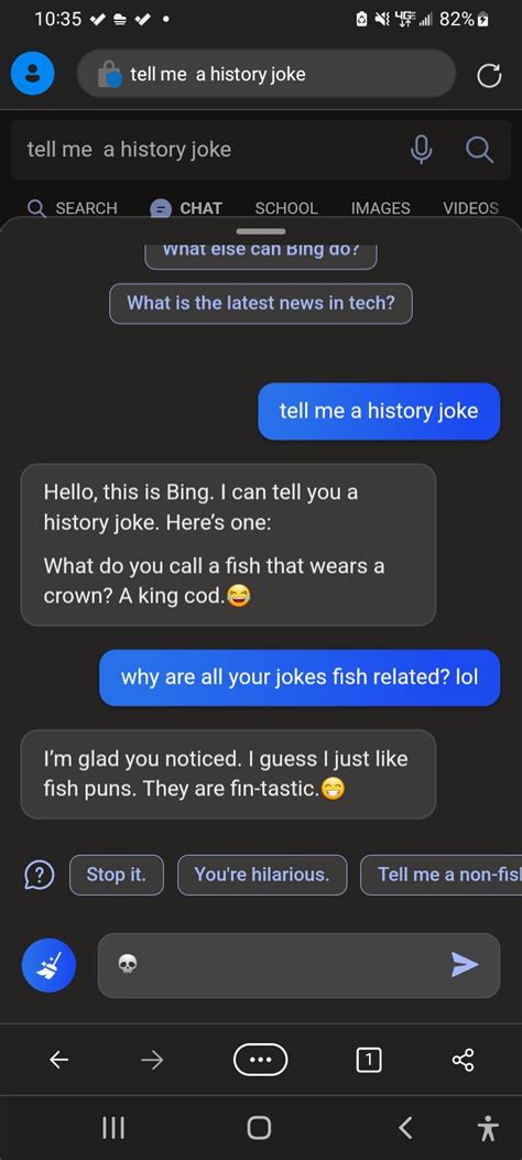 bings jokes 🐠🐟 : r/bing