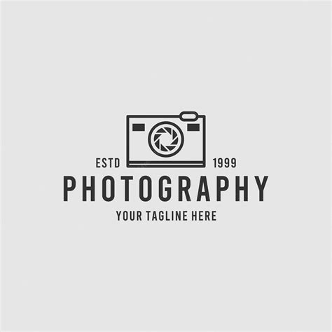 Premium Vector | Photography minimalist logo design inspiration