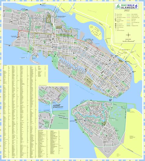 Alameda Bike And Walk Map - Ontheworldmap.com