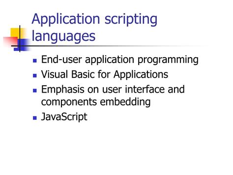 PPT - An overview of scripting languages PowerPoint Presentation, free ...