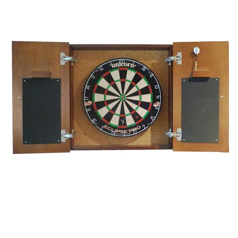 Dark Cherry Dartboard Cabinet | Alcocks Billiard Tables