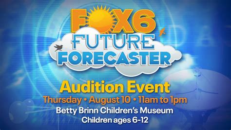 FOX6 Future Forecaster Audition Event set for Aug. 10, 2023 | FOX6 ...