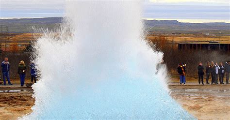 The spectacular Geysir Geothermal Area - Strokkur and all...