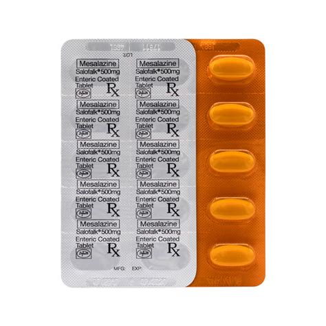 SALOFALK Mesalazine 500mg Enteric-Coated Tablet 1's price in the ...