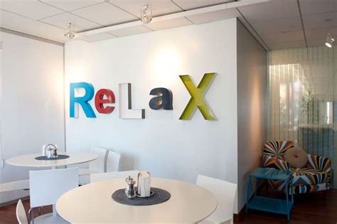 Match.com LA office employee lounge | Break room design, Office break room, Break room