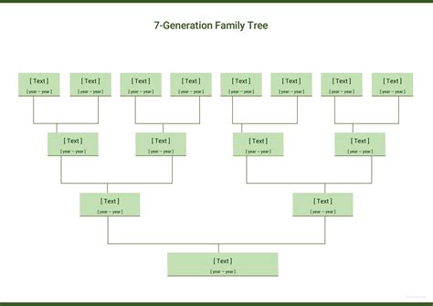 7 Generation Family Tree Template