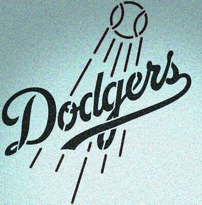 Los Angeles Dodgers Baseball Stencil Sport Stencils | eBay