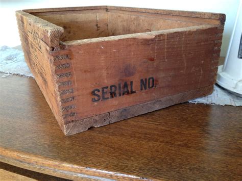 Vintage Wood Box Ingersoll Rand Pneumatic Tool Box Dovetail