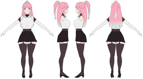 Anime Character Sheet | Référence poses, Modélisation