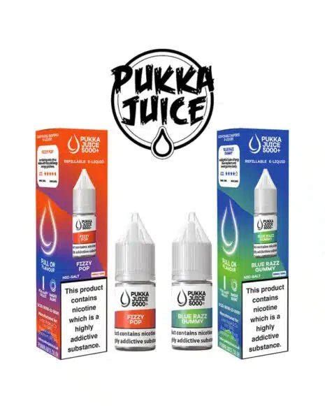 Pukka Juice 5000+ Nic Salts 10ml (Any 4 for £10) – Washington Vapes UK