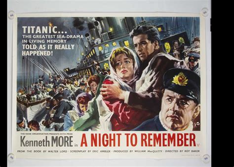 Lot 141 - A Night To Remember (1964) Quad Poster,