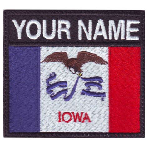 Iowa State Personalized Badge Flag Embroidered Patch - Etsy