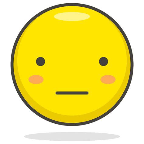 Neutral face emoji clipart. Free download transparent .PNG | Creazilla