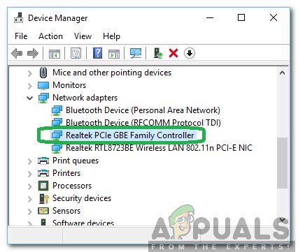 Fix: 'Realtek PCIe GBE Family Controller' not running at full speed