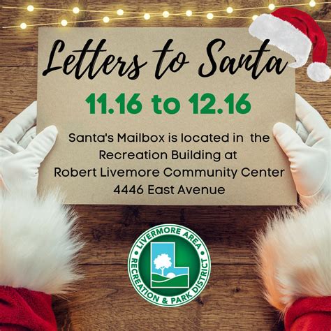 Nov 16 | LARPD Letters to Santa | Livermore, CA Patch