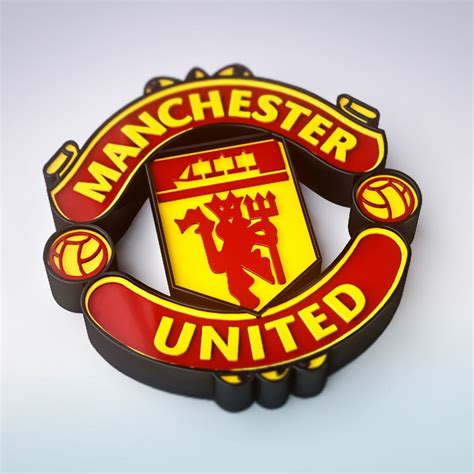 2048x2048 Manchester United 3D Logo Ipad Air HD 4k Wallpapers, Images ...