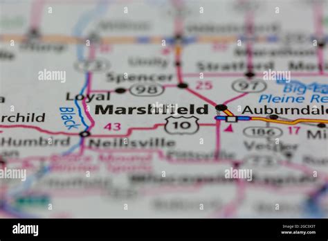 Marshfield wisconsin map hi-res stock photography and images - Alamy