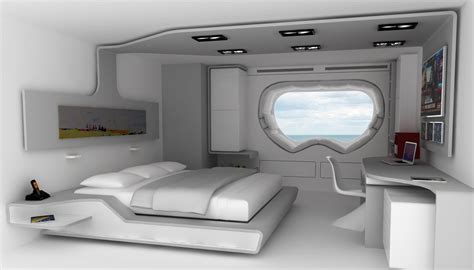 P450 - Captain Suite - in**@***** | Futuristic interior, Futuristic bedroom, Spaceship interior