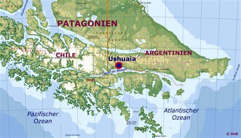 Chile Beagle Channel Map