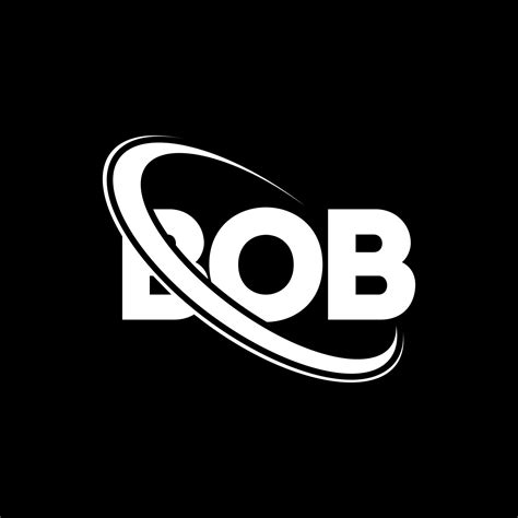 logo Bob. lettre bob. création de logo de lettre bob. initiales logo bob liées avec un cercle et ...