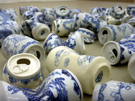 Crushed Soda Cans Made Of Ming Dynasty-Style Porcelain | DeMilked