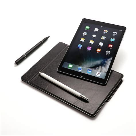 Premium AI Image | Isolated of a Sleek Tablet Stylus Pen and a Notebook ...