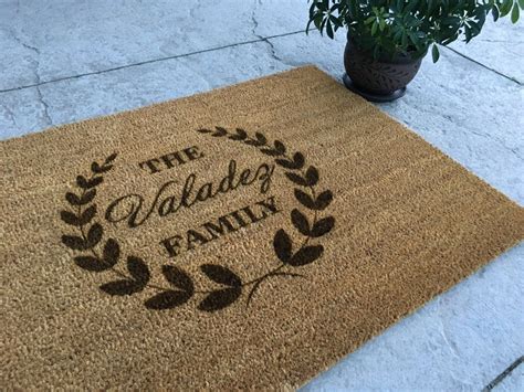 Personalized Welcome Mat Custom Door Mat 'Valadez'