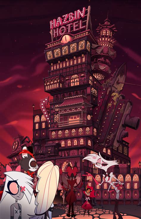 (Download) Hazbin Hotel Panorama WALLPAPER (pieces are put together ...