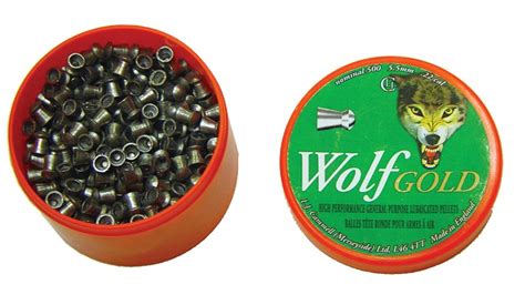 Wolf Gold pellets 5.5 mm, Pellets 5.5mm, AIRGUN PELLETS , SHOOTING ...