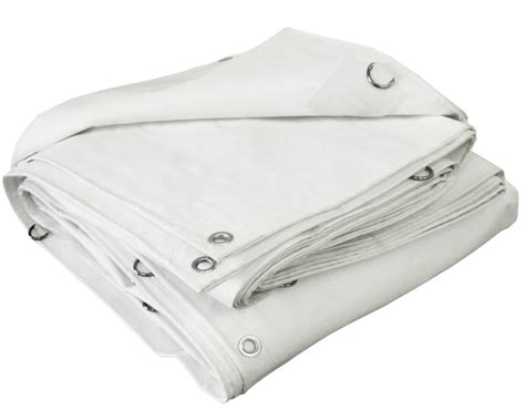 White Tarp | White Tarp For Sale | 20 x 50 White Winter Poly Wrap