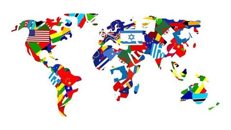 World Map With Flags Vector Art, Icons, and Graphics for Free Download