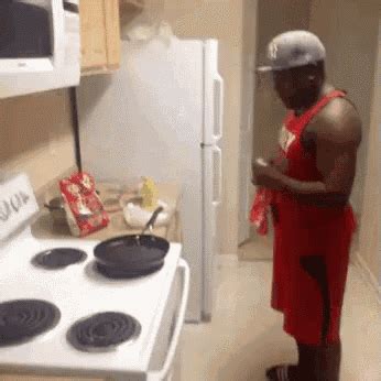 Me In The Kitchen GIF - Funny Man Cooking - Discover & Share GIFs