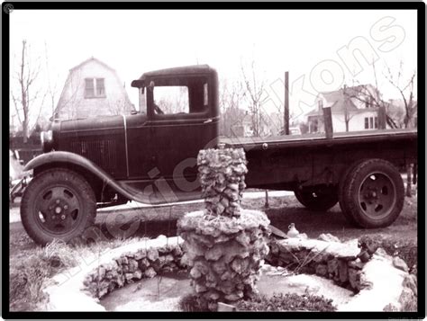 Ford Trucks Collectible Metal Sign: Vintage Ford Flatbed Pictured ...