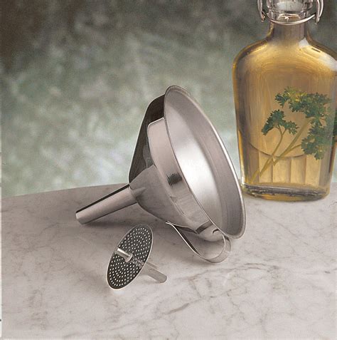 Stainless Steel Funnel with Strainer | Cocktail Emporium