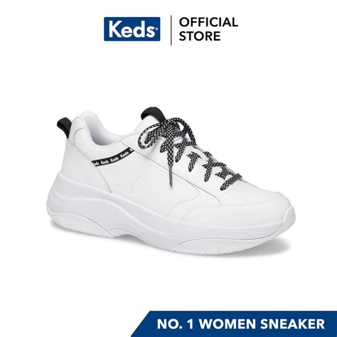 Keds Women's K-89 Leather Sneakers (White/Black) WH62919 | Shopee Philippines