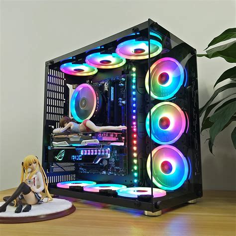 417*243*427mm Gaming Computer PC Gamer Case Full side Transparent ...