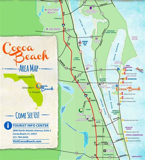 Sorce Transportation Maps Cocoa Beach Florida Map Printable Maps | Beach Map