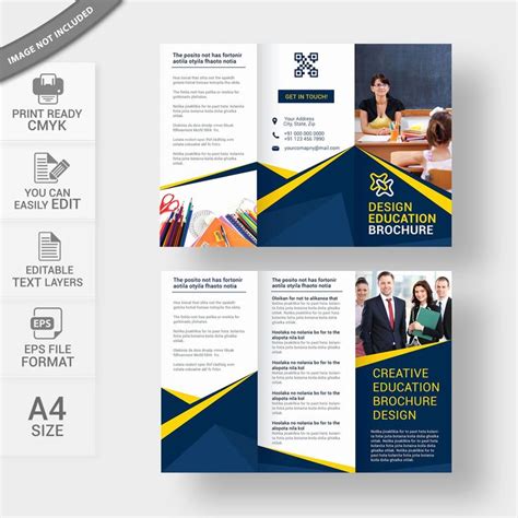 School Brochure Template Free Lovely Education Brochure Template Free ...