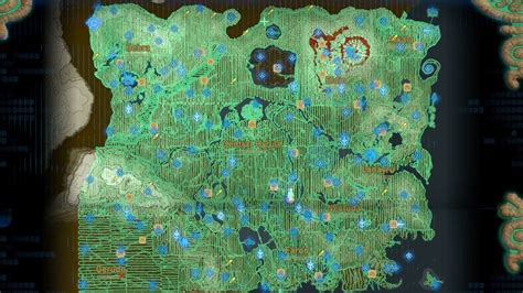 The Legend of Zelda: Breath of the Wild map shows a path to every Korok Seed | GamesRadar+