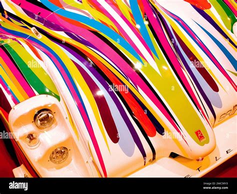 Striking graphics of Radical racing car at the Autosport Show Stock Photo - Alamy