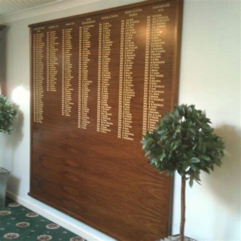 Golf Club Signage | Interior Honours Boards & Exterior Course Signs