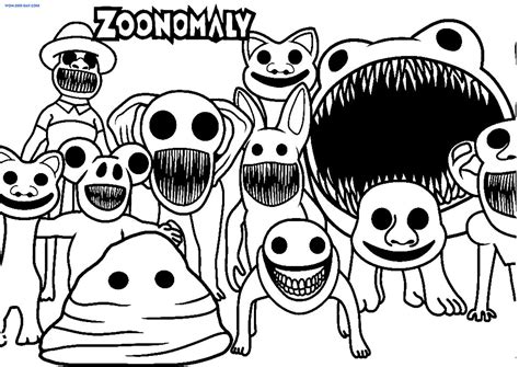 Zoonomaly Coloring Pages | Printable Coloring Pages