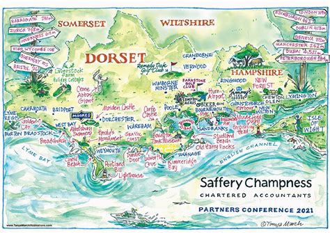 Dorset coastline - Tanya March Illustrations | Tanya March Illustrations