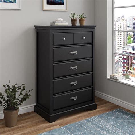 Ameriwood Home Bristol Classic 5 Drawer Bedroom Dresser/ Storage Chest ...