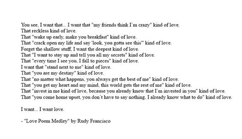 Rudy Francisco | "Love Poem Medley" (new) | the alphabet as art | Pinterest | Beautiful, I want ...