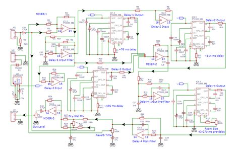 DIY Reverb Pedal Circuit: Spring-Hall Reverb With PT2399 IC, 59% OFF