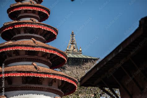 Old building in Kathmandu Durbar Square, is one of three Durbar (royal ...